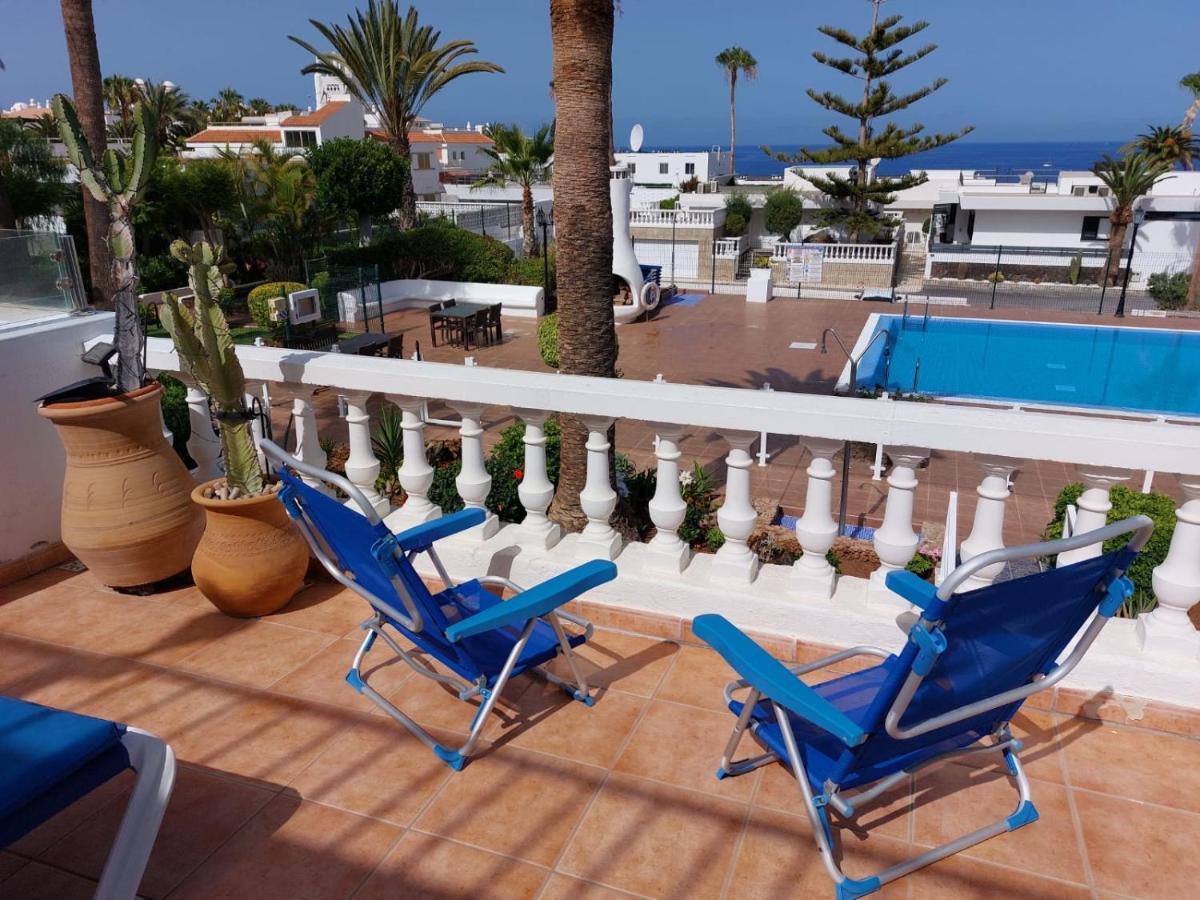 First Line Villa Floor Studio Apartment With Amazing Sea View Air Conditioned Just 50M From The Beach Costa Adeje  Kültér fotó