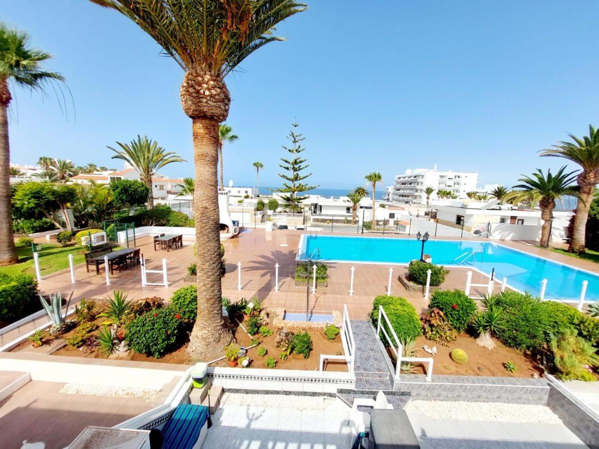 First Line Villa Floor Studio Apartment With Amazing Sea View Air Conditioned Just 50M From The Beach Costa Adeje  Kültér fotó